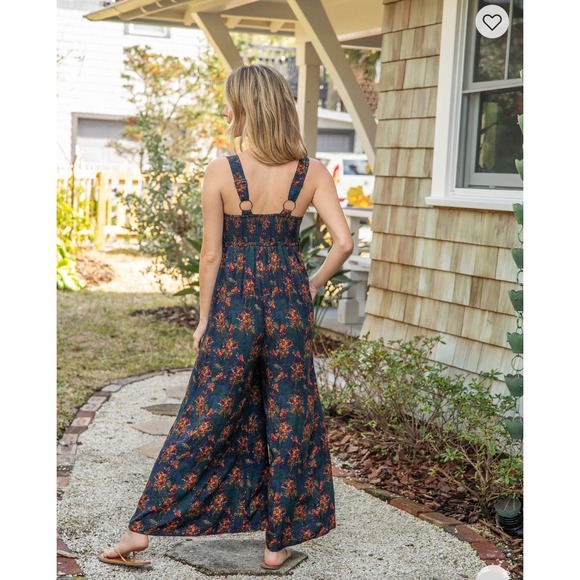 Boho chic jumpsuit with pockets - Picture 2 of 7